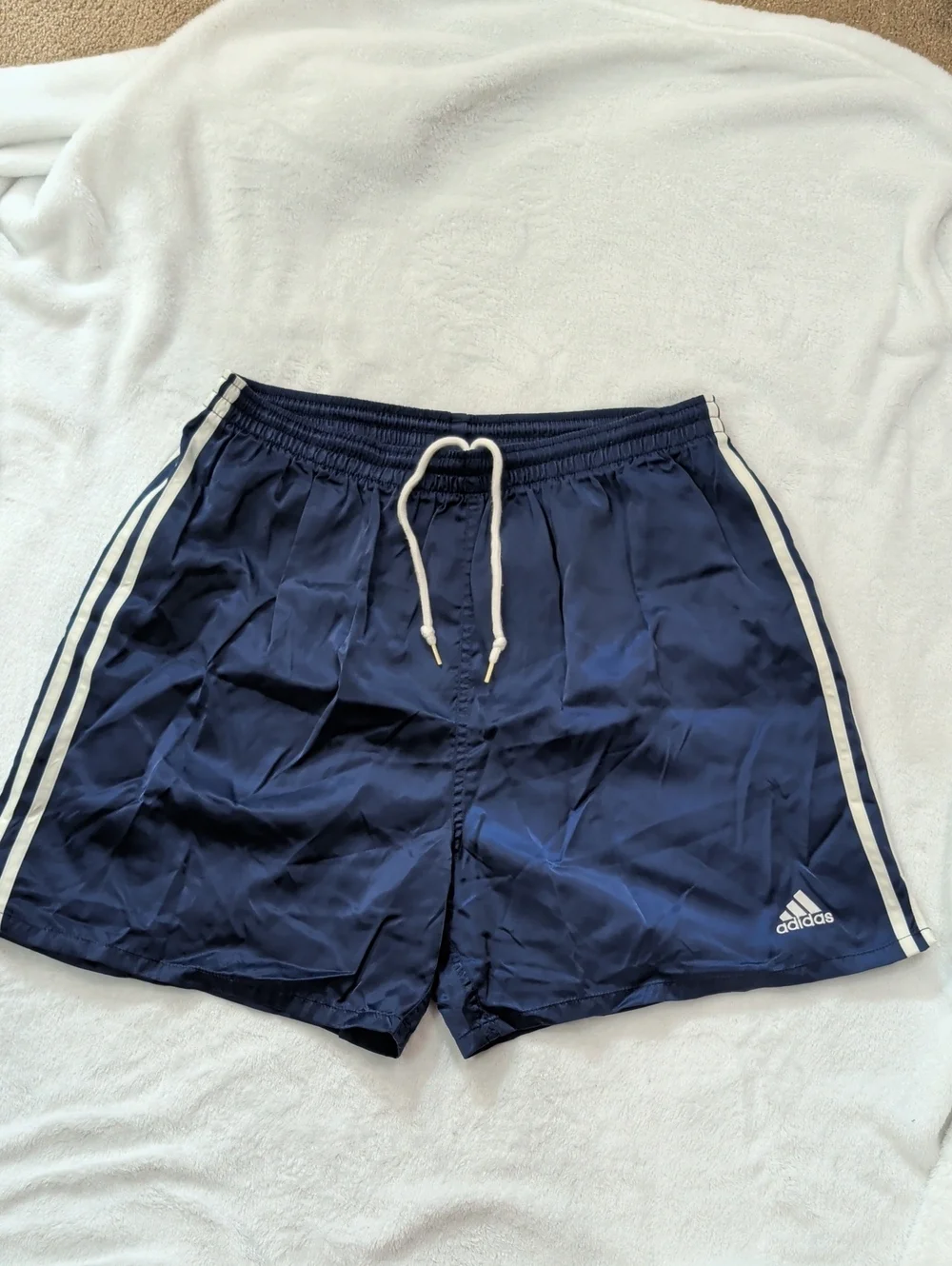 Dark Blue Lightweight Adidas Shorts